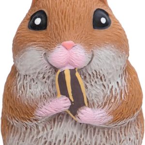 Schylling Chonky Cheeks Hamster - Squishy Squeeze Toy - Color May Vary - Age 3+ (Pack of 1)