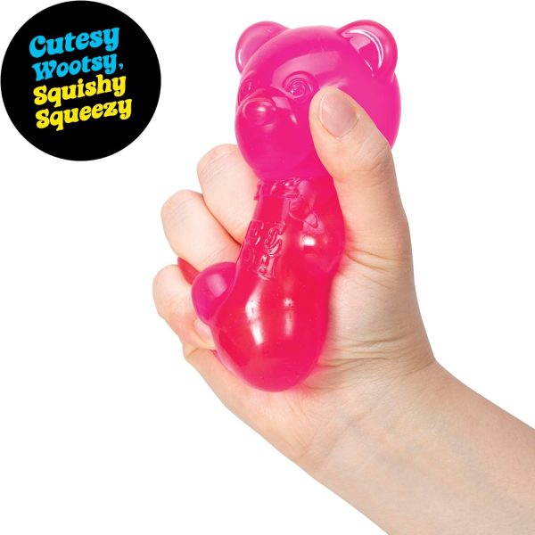 Schylling NeeDoh Gummy Bear - Sensory Fidget Toy with Jelly-Like Filling - 3.5 Tall - Colors May Vary (Pack of 1)